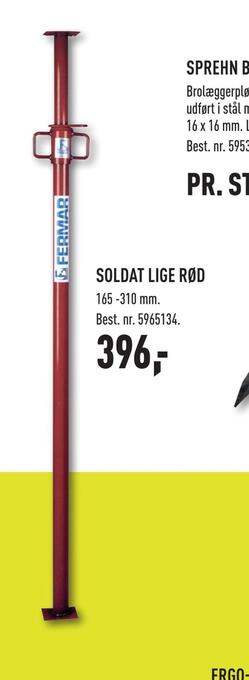 Johannes Fog Soldat lige rød tilbud