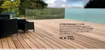Ipé terrassebrædder 21 x 145 mm