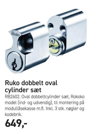 Johannes Fog Ruko dobbelt oval cylinder sæt tilbud