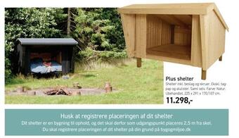 Johannes Fog Plus shelter tilbud