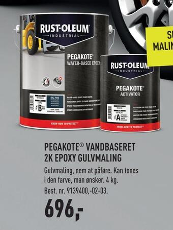 Pegakote ® vandbaseret 2k epoxy gulvmaling