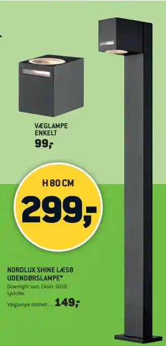 XL-BYG Nordlux Shine Læsø Udendørslampe tilbud