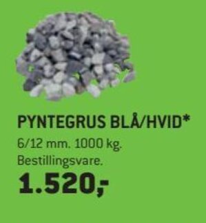 XL-BYG Pyntegrus Blå /Hvid 6/12 mm tilbud