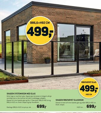 XL-BYG Skagen Systemhegn Med Glas tilbud