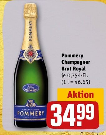 REWE DE Pommery Champagner Brut Royal tilbud