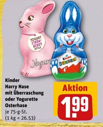 REWE DE Kinder Harry Hase Mit überraschung Oder Yogurette Osterhase tilbud