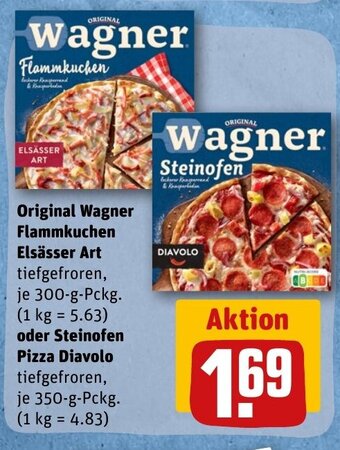 REWE DE Original Wagner Flammkuchen Elsässer Art tilbud
