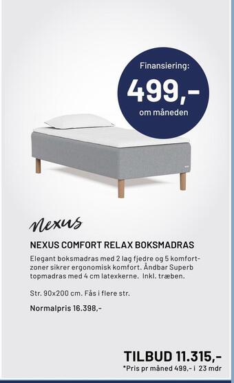 Nexus comfort relax boksmadras
