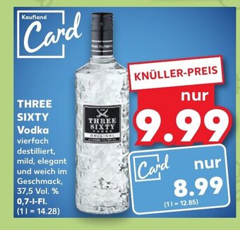 Kaufland DE Three Sixty Vodka tilbud