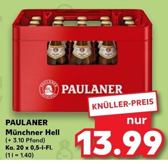 Kaufland Paulaner Münchner Hell tilbud