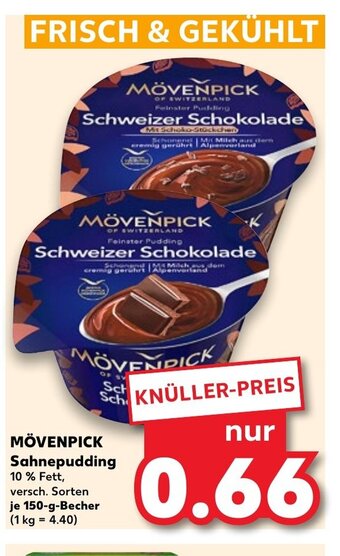 Kaufland Mövenpick Sahnepudding tilbud