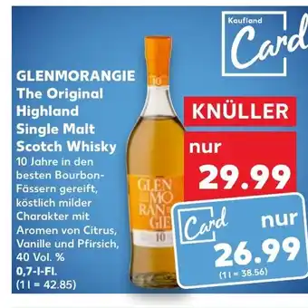 Kaufland Glenmorangie The Original Highland Single Malt Scotch Whisky tilbud