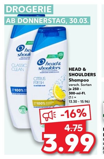 Kaufland Head & Shoulders Shampoo tilbud