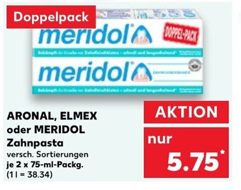 Kaufland Aronal, Elmex oder Meridol Zahnpasta tilbud