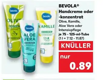 Kaufland Bevola Handcreme oder Konzentrat tilbud