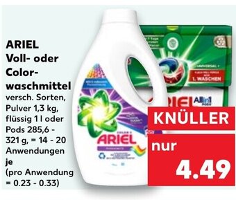 Kaufland DE Ariel Voll-oder Colorwaschmittel tilbud