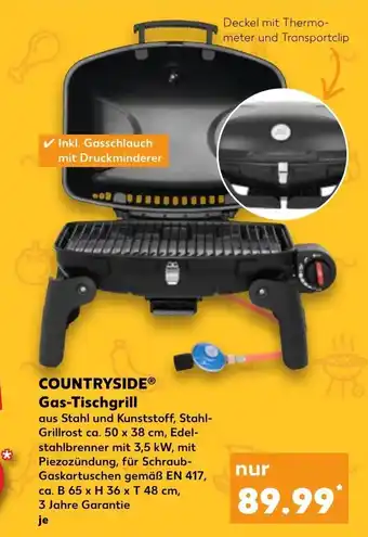 Kaufland Countryside Gas-Tischgrill tilbud