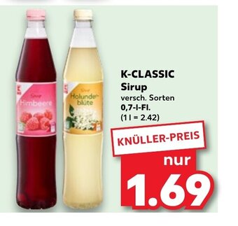 Kaufland DE K-Classic Sirup tilbud