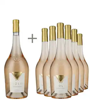MENY Rosé storkøb 6 flasker gold rosé & 1 magnum gold rosé 2021 pr.fl.v. 1 stk. tilbud