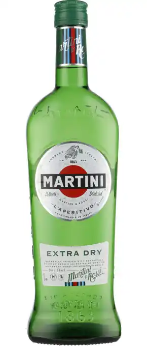 MENY Martini extra dry 15% pr.fl.v. 6 stk. tilbud