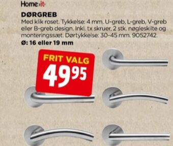 jem & fix Home it dørgreb tilbud