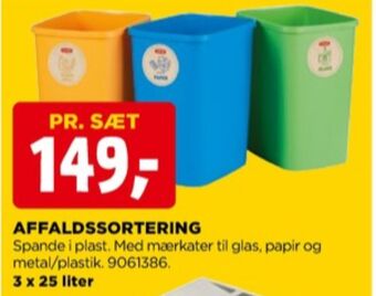 jem & fix Curver affaldsspand tilbud