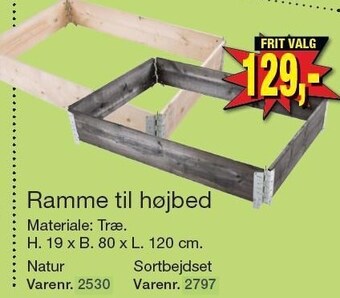 Harald Nyborg Ramme til højbed tilbud