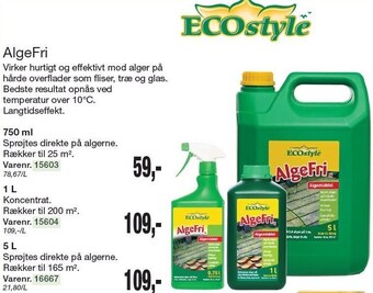 Harald Nyborg Ecostyle algefri tilbud