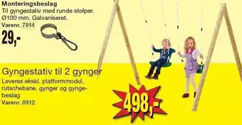Gyngestativ t. 2 gynger