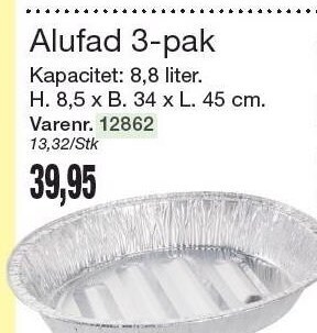 Harald Nyborg Alufad tilbud