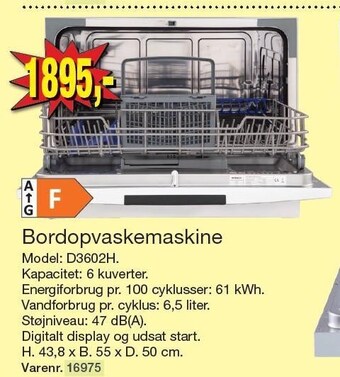 Harald Nyborg Bordopvaskemaskine tilbud