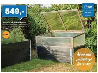 Biltema Drivhus til plantekasse tilbud