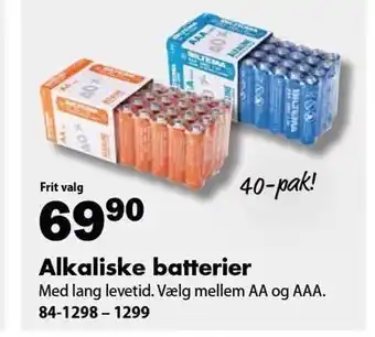 Biltema Alkaliske batterier tilbud