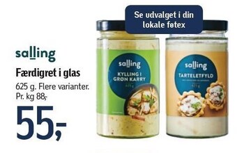 Føtex Salling færdigret i glas tilbud
