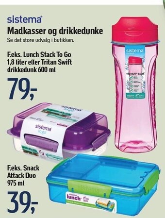 Føtex Sistema madkasser og drikkedunke tilbud