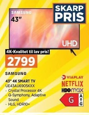 Power 43 4k smart tv tilbud