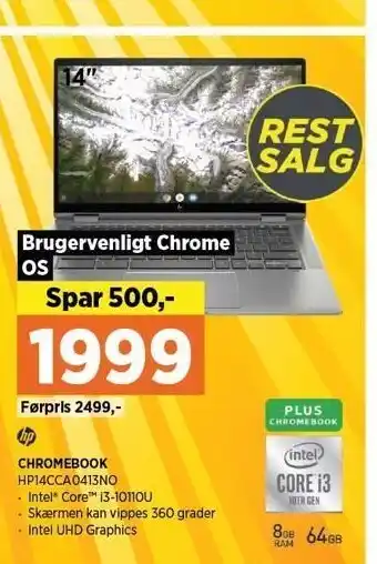Power Hp chromebook 14 tilbud