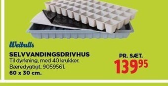 jem & fix Weibulls selvvandingsdrivhus tilbud