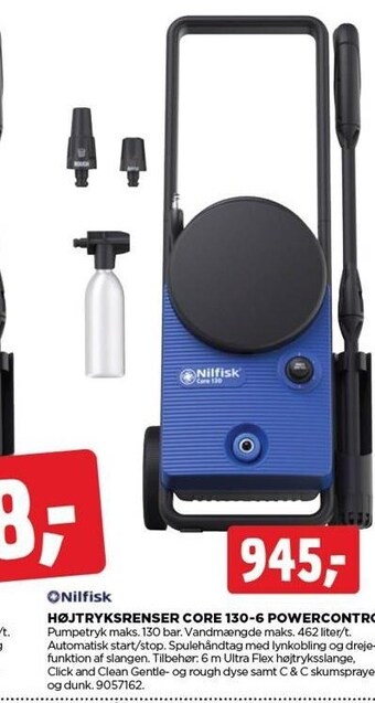 jem & fix Nilfisk højtryksrenser core 130-6 powercontrol tilbud