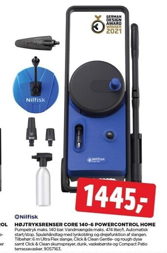 jem & fix Nilfisk højtryksrenser core 140-6 powercontrol home tilbud