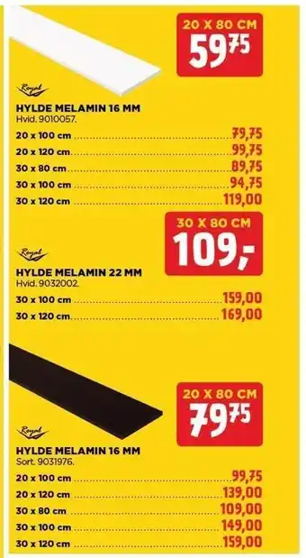 jem & fix Hylde melamin tilbud