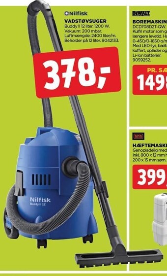 jem & fix Nilfisk vådstøvsuger tilbud