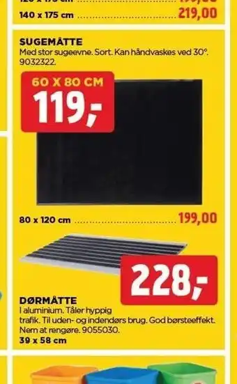Sugesmåtte el. dørmåtte
