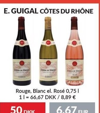 Nielsen's Discount E. guigal côtes du rhône tilbud