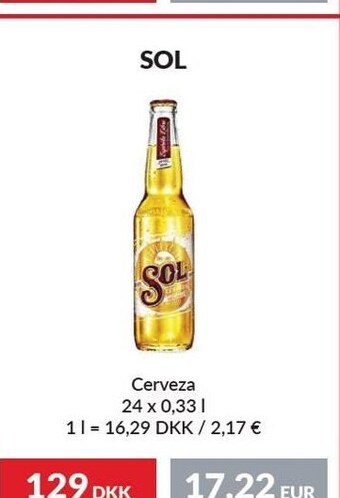 Nielsen's Discount Sol cerveza tilbud