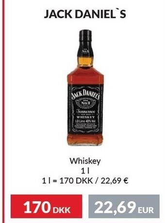 Nielsen's Discount Jack daniel's whiskey tilbud