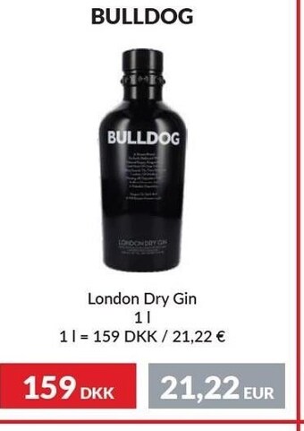 Nielsen's Discount Bulldog london dry gin tilbud