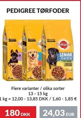 Nielsen's Discount Pedigree tørfoder tilbud