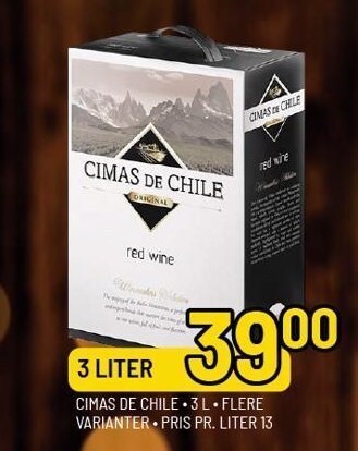 Priss Cimas de chile 3 l. tilbud