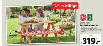 Lidl Livarno home bord-/bænkesæt tilbud